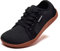 HOBIBEAR Unisex Wide Barefoot Shoes for Men Women Outdoor Trail Running Minimalist Walking Shoes Lightweight and Breathable (Black Brown 7.5 UK)