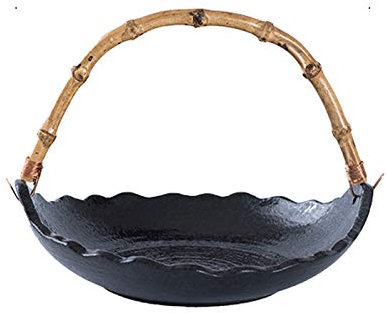 OQHAIR Punch Bowl fruit bowl Fruit Basket - Salad Serving Bowl -Ceramic Fruit Bowl, for Storing & Organizing Vegetables, Eggs, and More | Fruit Basket for Counter or Hanging fruit tray (C