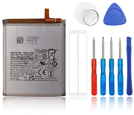 SwarKing Batterie de rechange compatible avec Samsung Galaxy S22 Ultra 5G SM-S908 EB-BS908ABY DE avec kit d'outils