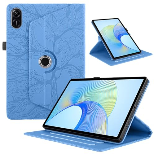 TEDTIKJT Custodia per Honor Pad X9 11.5 2023/ Pad X8 Pro Pelle PU Flip Portatile Protezione Tablet Cover Honor Pad X9 11.5 360°Multi Angolo Ruotabile Supporto Custodia, Blu