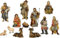 FADEDA 12x Johannes-Krippenfiguren/Höhe:10 cm/handbemalt/detailgetreue Krippen Figuren - Weihnachten Tisch Dekoration Krippe Zubehör