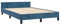 vidaXL Bettgestell, Polsterbett Bett mit Kopfteil, Bettrahmen mit Lattenrost, Doppelbett für Schlafzimmer, Schlafzimmerbett, Dunkelblau 120x190cm Samt
