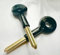 2 x Universal Brass Star Bolt Key Security Rack Door Key Lock for Doors & Windows 80mm Key Length 30mm Cylinder Hole.