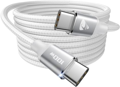 USB C Charger Cable, 2M PD 100W Type C Charging Cable, Super Fast USB C to USB C Charger Lead for iPhone 16 15 MacBook iPad Pro, USBC Charger for Samsung S24 S23