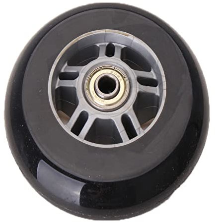 KWIBYBGS Schwarzer Vollgummireifen Vorne Reifen Vorne, Polyurethanreifen, 4 Zoll Vorderrad Für Rollstuhlfahrer, Rollstuhlersatz Für Manuelle Rollstühle/Black/10Cm/4In