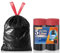 OKKEAI Müllbeutel 5l mit Zugband 40 Stück Kleine Müllsack Schwarz Abfallbeutel Geeignet für Bad,Toilette,Küche 3l, 4l, 5l, 6l Mülleimer