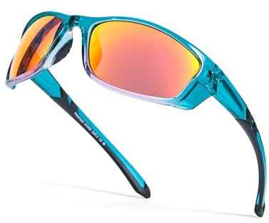 Myiaur Women Sports Sunglasses for Running Cycling UV400 Protection Polarized Lens Lightweight Wrap Around Design M8140