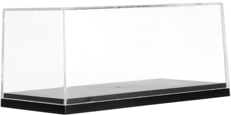 Toyvian Vitrina Acrílica para Coches Modelo Escala 1:43 Caja Expositora Acrílica Transparente Vitrina de Encimera para Coleccionables Prueba de Polvo ProteccióN Y ExhibicióN de Modelos AutomóViles