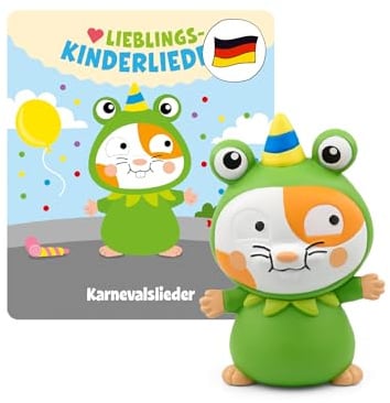 Tonies Hörfigur für Toniebox, Lieblings-Kinderlieder – Karnevalslieder für Kinder, Tonie-Kinderlieder für Kinder ab 3 Jahren, Spielzeit ca. 50 Minuten