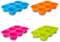 ZANGCO Non-Stick Silicone Muffin Tray – 6-Cup BPA-Free, Heat-Resistant Baking Pan for Cupcakes, Muffins, and More (Four Colours 4 - Pack)