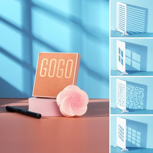 HengMing 4Pcs Product Photography Props Light and Shadow Boards 40 x 30 cm | Suitable for Food, Jewelry, Cosmetic, Craft and Other Small Products Photography