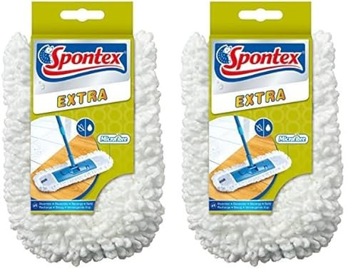 SPONTEX mopa Microfibra Recambio 1 ud (Paquete de 2)