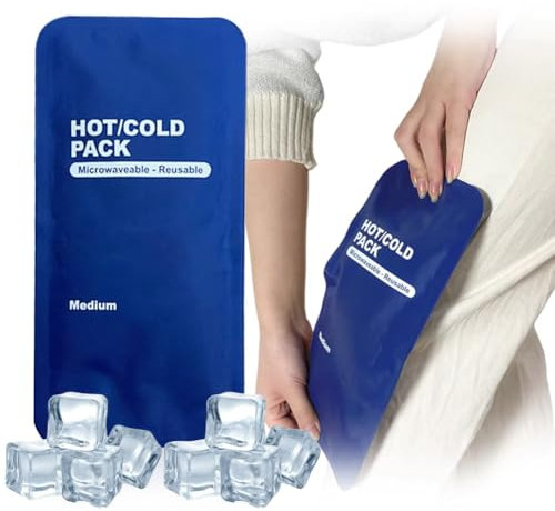 Poche de Glace en Gel pour Chaud et Froid,Sac de Gel Réutilisable,poche de gel chaud froid,pouch de Glace,Coussinets de Refroidissement Réutilisables,pour Toutes les Parties du Corps
