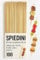 Set 100 Spiedini in Legno 25 cm x 3 mm – Bastoncini Lunghi per Carne, Frutta, Dolci, Panini, Barbecue e Finger Food – Naturali, Resistenti, Monouso, Eco-Friendly (100)