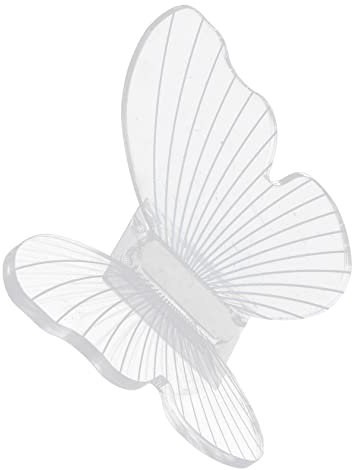 Vaguelly Ganci Acrilico Farfalla Ganci Appendiabiti per Bagno e Ingresso Design e Resistente Facile Installazione