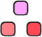 REFLEX CAMERA Filtro per lenti subacquee a colori, rosso, rosa, viola, compatibile con Go Pro Hero 13-9 nero, filtro subacqueo a scatto per video e fotografia migliorati