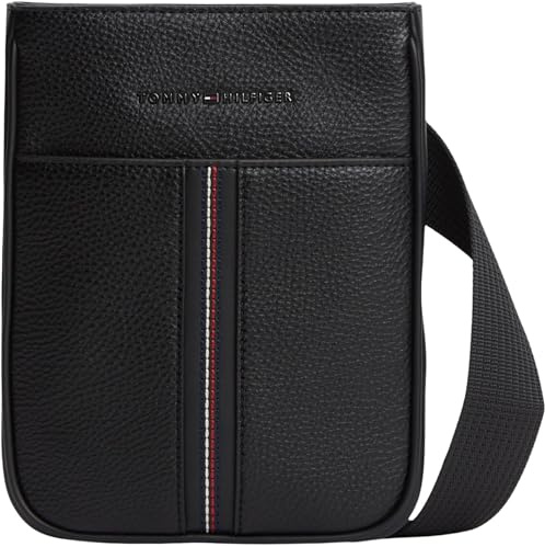 Tommy Hilfiger Herren Crossbody Bag Tasche Central Mini mit Reißverschluss, Schwarz (Black), Einheitsgröße