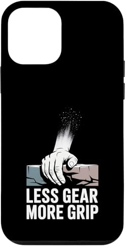 Less Gear More Grip Rock Climber Minimalist Case for iPhone 12 mini