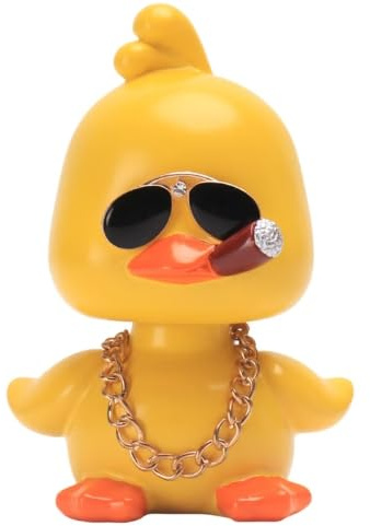 Hulvyzu Kleine Wackelfigur für Auto Wackelfigur Harz Wackelfiguren, Wackelkopf Figur Lustig Wackelmännchen Auto Wackelfiguren Wackelkopffiguren Niedlich für Autodekoration, Büroschreibtischdekoration