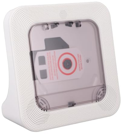 Plyisty Desktop-CD-Player Bluetooth 5.3, Home-Audio mit HiFi-Lautsprechern, UKW-Radio, Fernbedienung und LED-Anzeige.Um 75° Geneigtes Design Unterstützt CD/MP3/USB/AUX