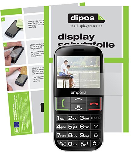 dipos I 2x Screen Protector matte compatible with Emporia Euphoria V50 Protection Films