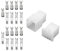 10x Steckergehäuse 2,8mm Motorrad Roller Flachsteckhülsen Flachstecker (9 Polig)