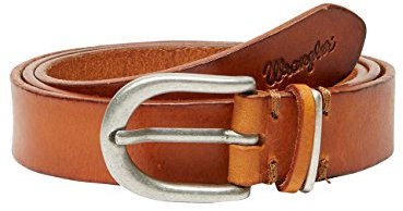 Wrangler Damen Double Loop Gürtel, Braun (Cognac 81), 80