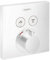 Hansgrohe 15763700 ShowerSelect Thermostat Unterputz für 2 Verbraucher Mattweiß, Matt White, 2 Functions
