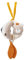 Fehn Activity Greifball Esel & Teddy fehnNATUR - Spielball mit Bio Baumwolle - Ball Babyspielzeug mit Rassel & Holzring - Stoffball Motorikspielzeug - Spielzeug für Babys & Kleinkinder ab 0+ Monaten