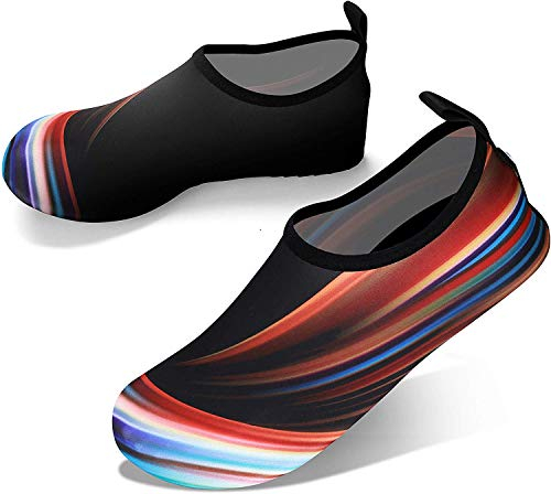 JOTO Wasserschuhe für Damen Herren Kinder, Unisex Badeschuhe Strandschuhe Quick-Dry Schnelltrockend Aquaschuhe Schwimmschuhe Surfschuhe Barfuß Schuhe