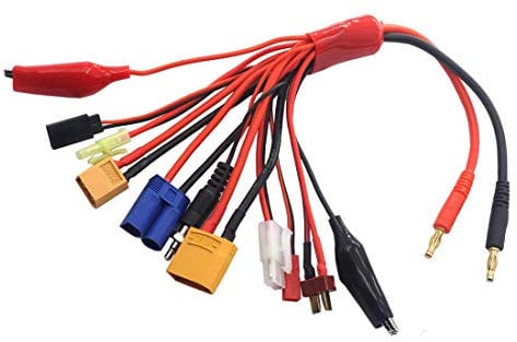 10 in 1 4mm Banana Plug RC Lipo Battery Multi Charger Adapter Lead Cable
