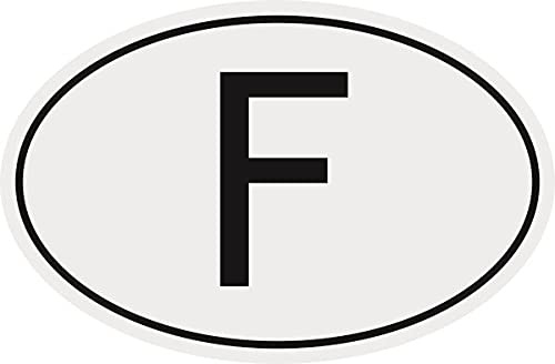 U24 Aufkleber Autokennzeichen F = Frankreich Autoaufkleber Sticker