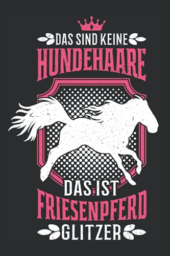 Friesenpferd Tagesplaner: Friesen Glitzer Friesenpferd Pferdehaare / Kalender 2022 / Wochenplaner Tagesplaner Planer / Planungsbuch To-Do-Liste / 6x9 Zoll / 100 ausfüllbare Seiten