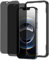 NIMASO Lot de 2 films protecteurs d'écran de confidentialité pour iPhone 16e/13 Pro/13/14 6,1, dureté 9H, anti-espion, de qualité militaire, incassable, anti-rayures, avec outil d'installation facile