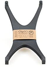 Wandbildhalter ClipBO, 4er Set anthrazit, nachhaltige & elegante Präsentation von Fotos u. Postkarten (10x15cm/A6) an Wänden, der neuartige Bilderrahmen von BODO mit 3D-Effekt