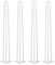 HUOLE Pieds de Table Basse en Épingle à Cheveux 3 Tiges, Pied de Bureau rectangulaire,Pieds de Bureau ou Pieds de Table à Manger, modèle Frame,Pied de Meuble en Profil és (4PC -71cm (Blanc))
