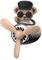 Little Bär Pilotauto Lufterfrischer, Weihnachten Bär Aromatherapie Rotierende Propeller Air Outlet Aroma Clip, Duftstation Pilot Rotierende Propeller Outlet Duft Magnetic Design