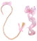 Hayaww 2 Pcs Haarreif Prinzessin Zopf, Rapunzel Prinzessin Stirnband PerüCke Haarreif Verkleiden Prinzessin PerüCken MäDchen PerüCke ZöPfe PerüCke Geflochtene FüR Party Cosplay KostüM Mit Blume (Rosa)