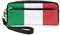 Trousse à crayons imprimée drapeau de l'Italie, en cuir PU, avec fermeture éclair, trousse de maquillage, sac à cosmétiques, drapeau italien, taille unique, trousse à crayons, Drapeau italien, Taille