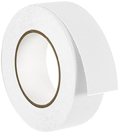 PATIKIL 1.6 x32.8Ft rutschfest Griff Gleitfest Traktion Klebeband Wasserdicht für Treppen im Freien Innen, Weiß