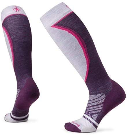 Smartwool Women's Ski Targeted Cushion OTC Socks, PURPLE IRIS, Large