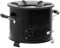vidaXL Camping Ofen, Raketenofen mit Tür, Campingkocher mit 2 Griffen, Outdoor Holzofen für Camping Kochen im Freien BBQ, Schwarz Metall
