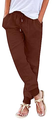 GFPGNDFHG Beach Pant lässige Damen-Sommerhose Weise Jeanshosen Damen Günstig Damen Sommer-Haremshose, Schlupfhose, Boho-Strandhose, leichte, lockere Hose mit Taschen Jeanshosen Herren 32/30 Zumba
