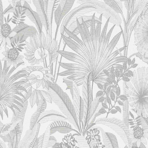 Erismann Tapete | Kollektion Martinique | 10390-02 | Vliestapete | Muster/Motive | 0.53 x 10.05 m | Beige | Wohnzimmer | Flur | Büro | Küche | Wohnräume