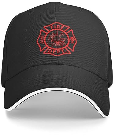 Baseballkappe Hip Hop Sonnenhut Mode Red Fire DEPT Departments Baseballkappe für Damen Herren Verstellbare Papamütze Performance Snapback