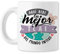 BAOBAB REGALOS TCAE Chica Auxiliar Taza original de café para regalar a trabajadora sanitaria con frase y dibujo, ideal desayuno. Cerámica blanca - Aquí bebe la mejor TCAE del mundo entero