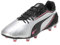 PUMA Unisex King Match FG/AG Soccer Shoe, Silver Black-Sun Struck White, 7 UK