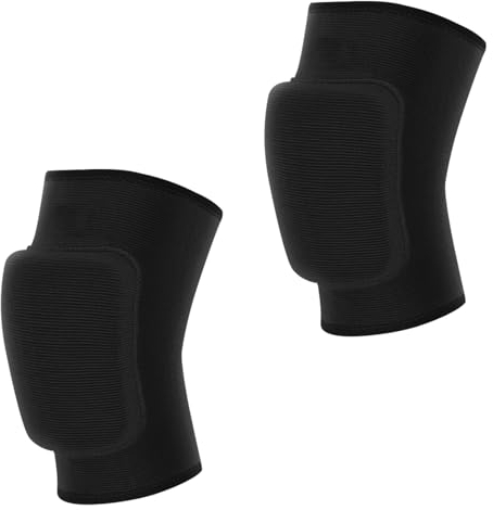 fleuse Tutore Ginocchio 1 paio, Ginocchiere Morbide Unisex, Ginocchiere Elastiche Antiscivolo per Danza, Calcio, pallavolo, Pallacanestro, Yoga