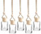 Bamyli 5 Pcs Car Diffuser Air Freshener,Car Diffuser Bottles,Refillable Perfume Essential Oil Diffuser Empty Glass Car Hanging Diffuser for Car Home Office,5ml