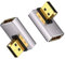 Duttek Lot de 2 adaptateurs DP 8K 90 degrés, 32,4 Gbit/s, Adaptateur DisplayPort mâle vers Femelle à Angle Gauche (8K/60 Hz, 4K/144 Hz) pour PC, Ordinateur